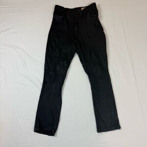 Rem Garson Genuine Leather Black  Pants Size 12